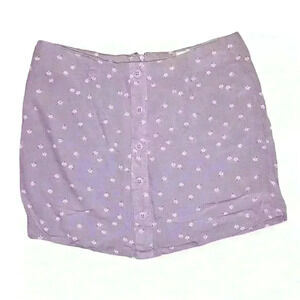 Floral Lavender Aeropostale Mini Skirt